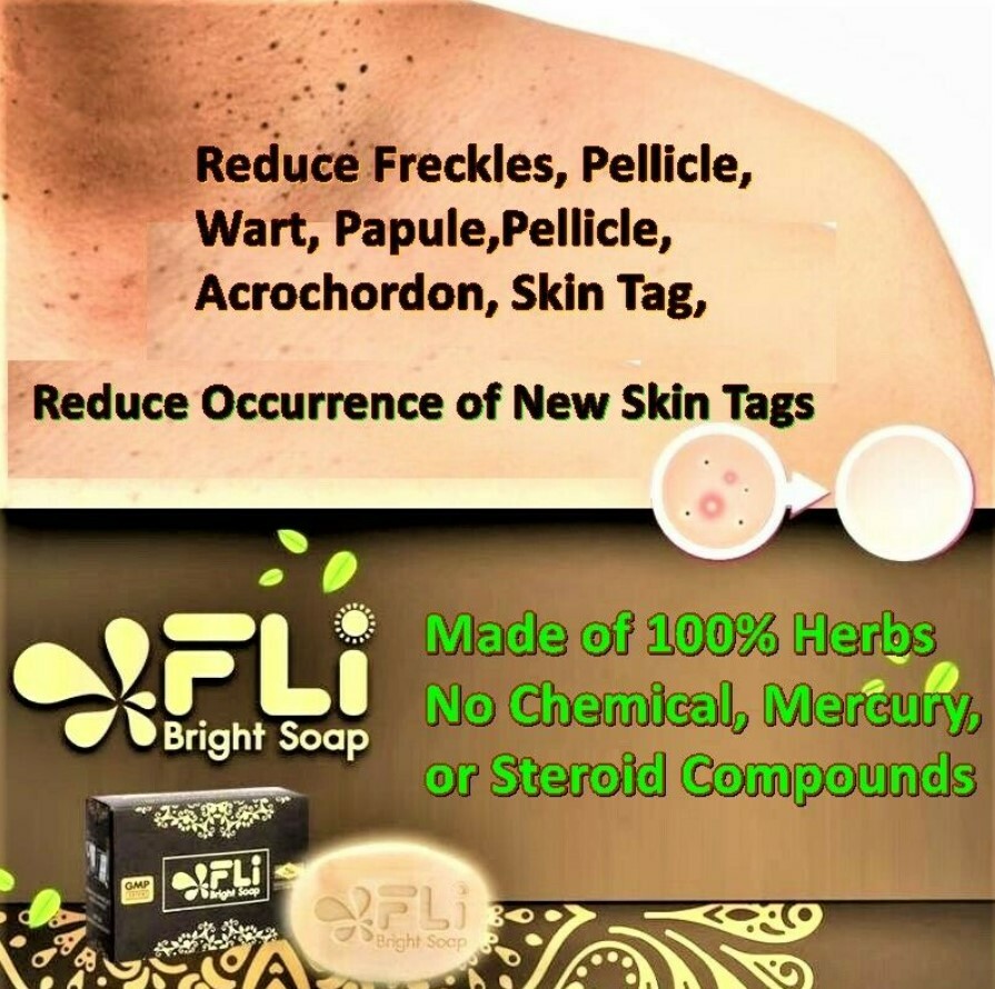3x 100% Herbal FLI Soap Freckles Dark Spots Radiant Aura Smooth Skin Soft