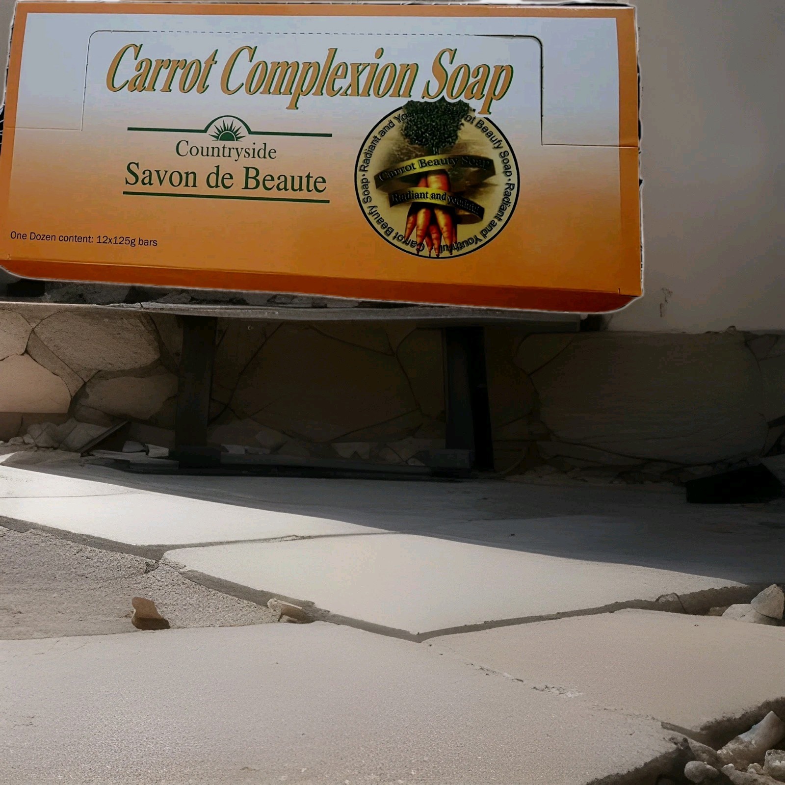 Countryside Beauty Soap Quad-Milled Carrot Extract Beauty,1 pack=12Bars=20$