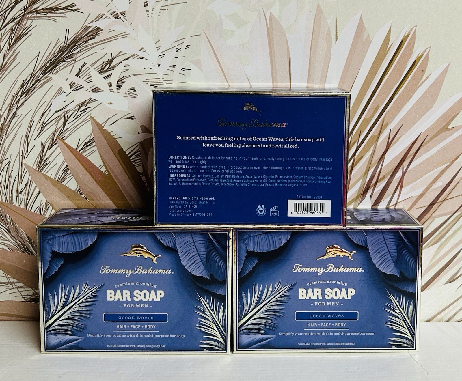 3-Pack Tommy Bahama ~ Ocean Waves Bar Soap 10 oz Each