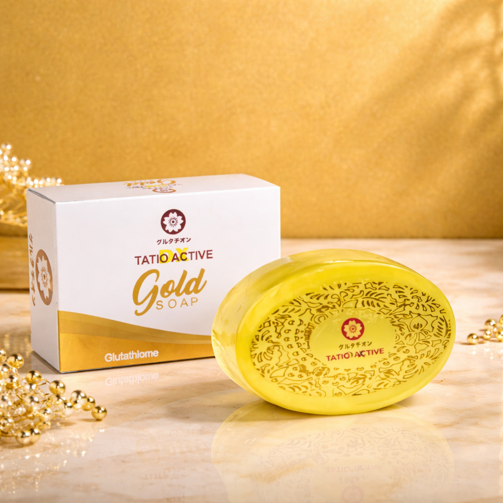 NEW Tatio Active Gold Glutathione Soap 150g – Multi-Use Cleansing Bar