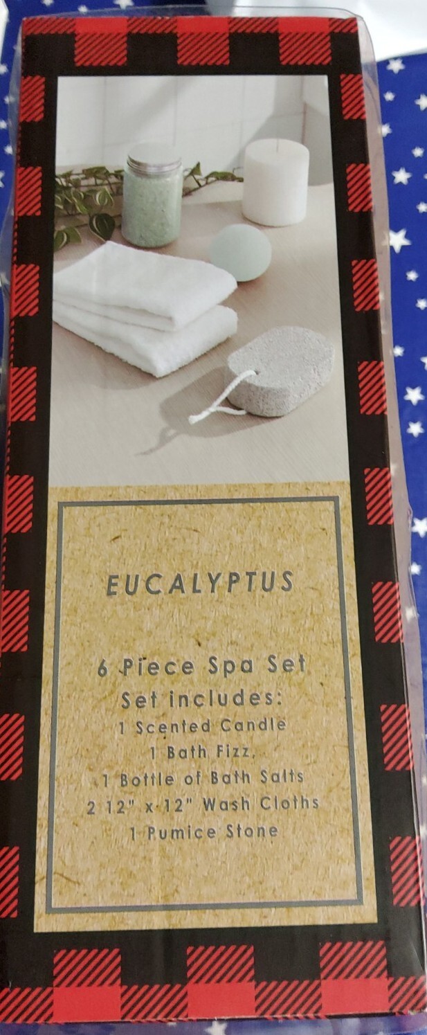 Mistletoe Farms Eucalyptus 6 Piece Holiday Spa Gift Sets for her / him NEW
