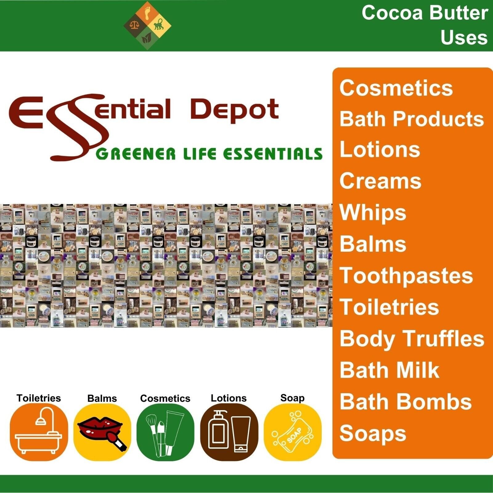 Cocoa Butter Novas – 4 lbs – Greener Life Club Box