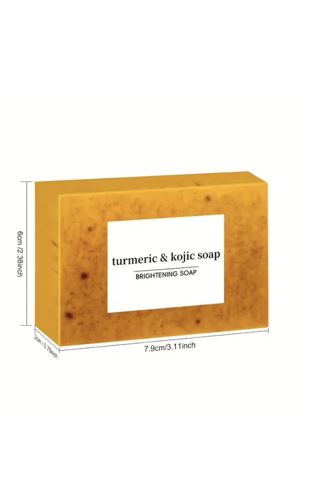 8 Pcs Tumeric Lemon Kojic Acid Soap Skin Whitening, Dark Spot Removal, 3.53oz