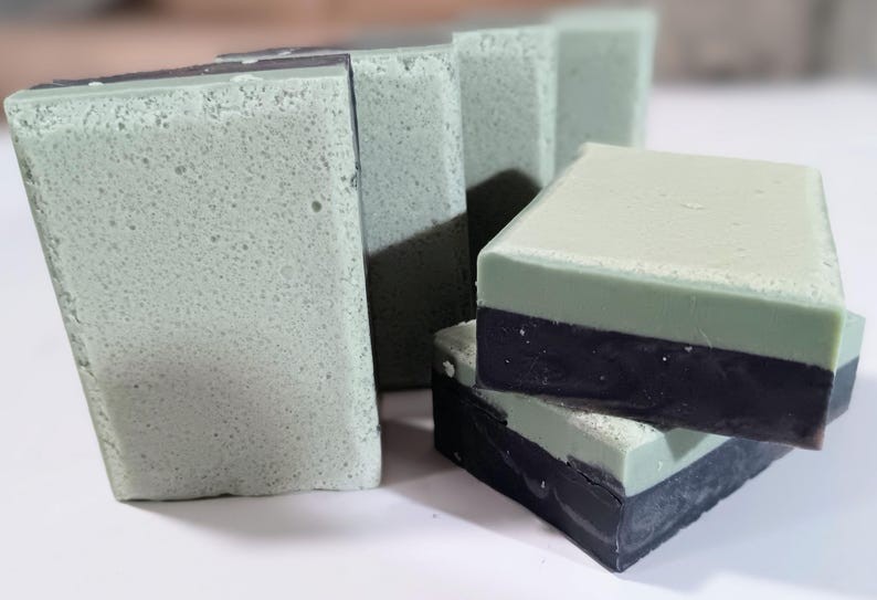 Cedarwood Charcoal Soap for Men | Goat Milk Face & Body Bar with Rosemary