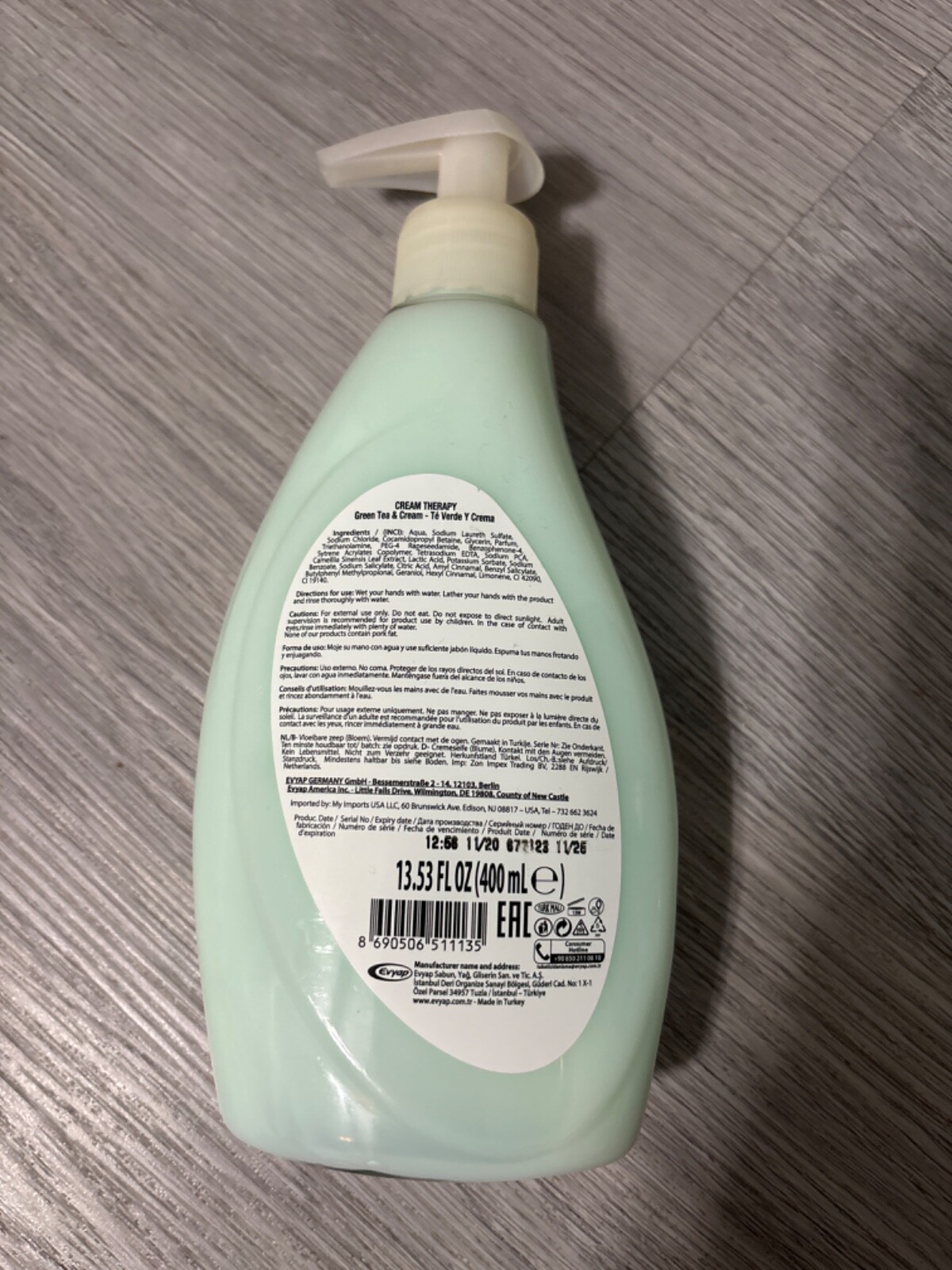 DURU: Cream Therapy Green Tea & Cream Hand Wash