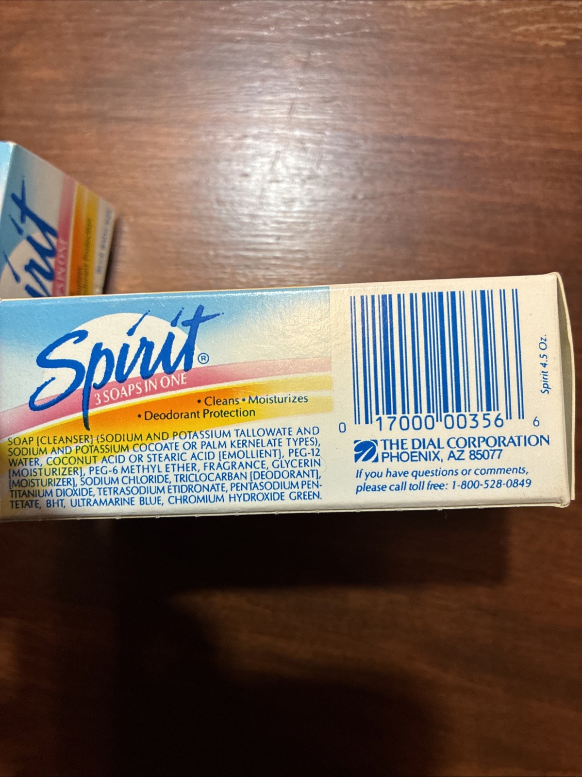 Lot Of 3 Vintage SPIRIT Bar Soap Blue Bath Size 4.5 Oz