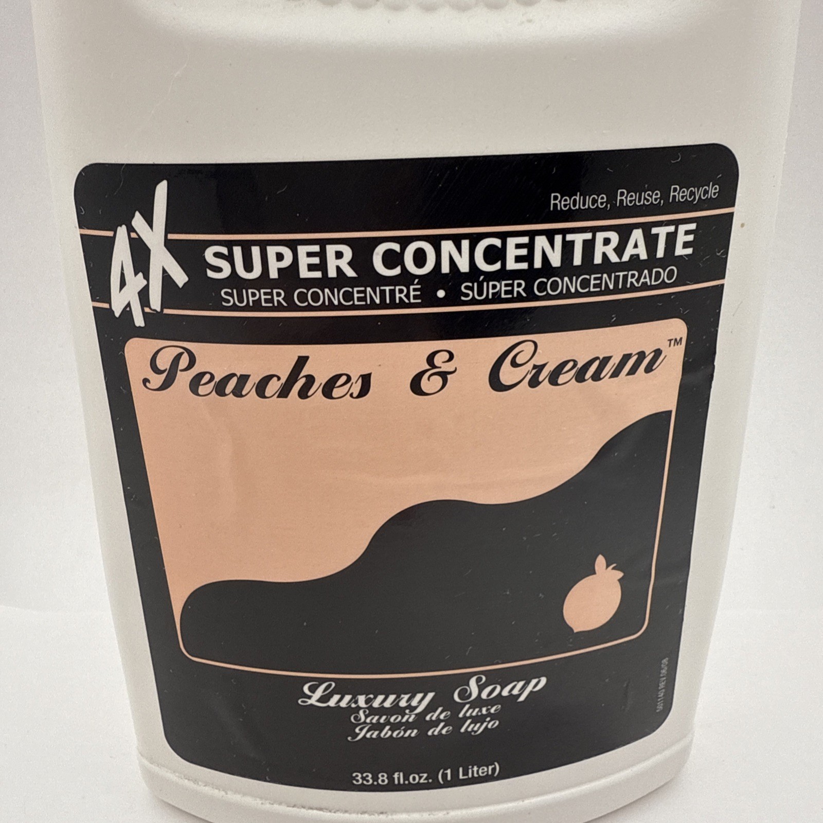 Peaches & Cream 4x Super Concentrate Luxury Soap 1L 33.8 fl oz