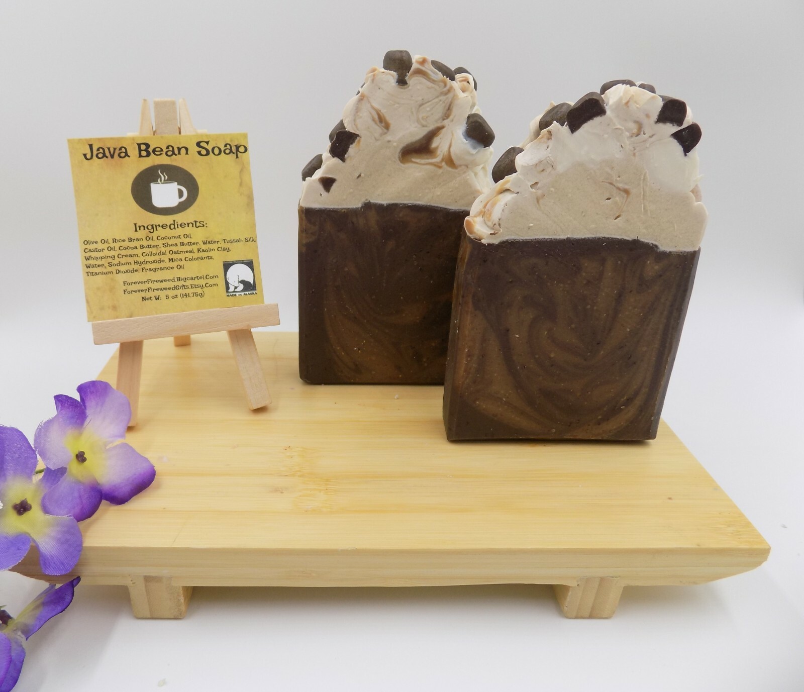 Coffee Handmade Bar Soap / Java Bean / Latte Coffee Soap