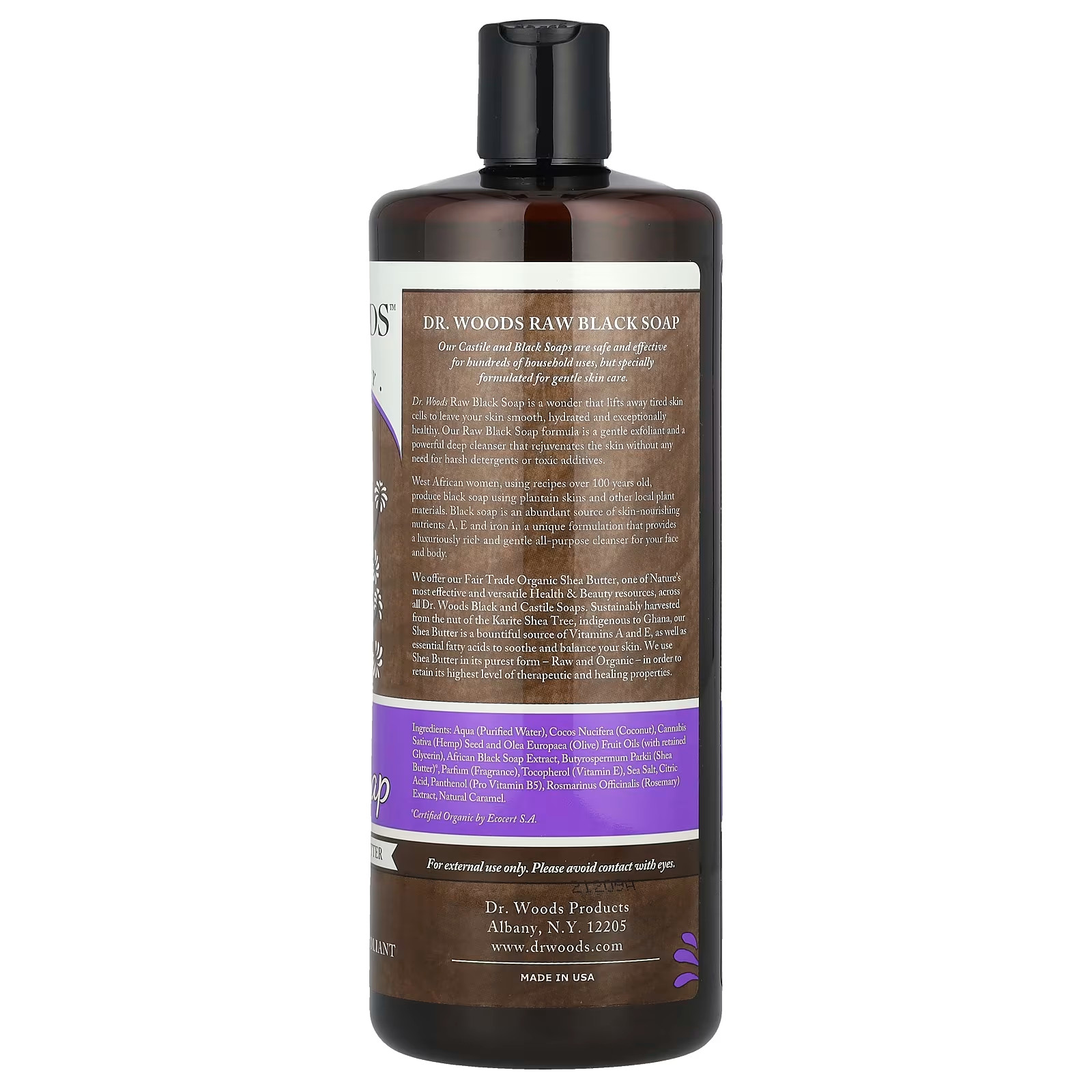Raw Black Soap Fair Trade Shea Butter Liquid Original 32 fl.oz Each (Pack of 3)