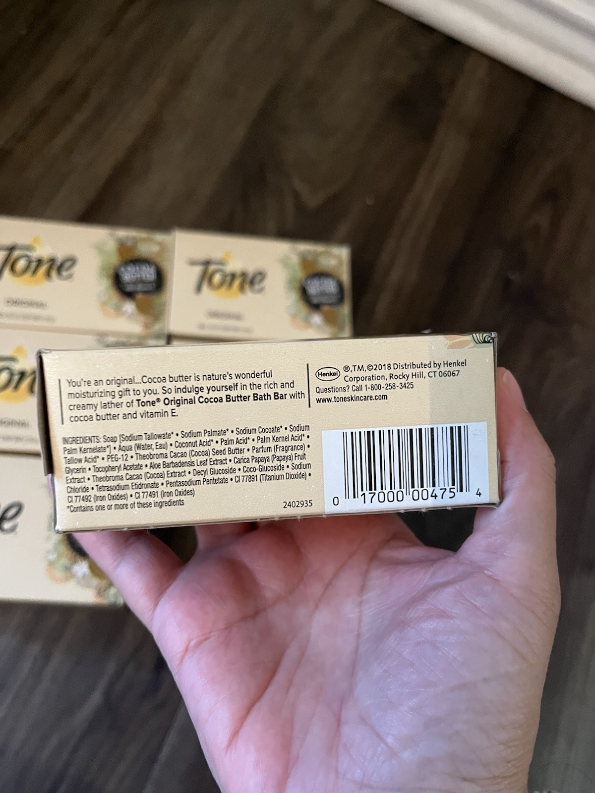 X6 Tone Original Soap With Cocoa Butter And Vitamin E Six 4.25 Oz Bars