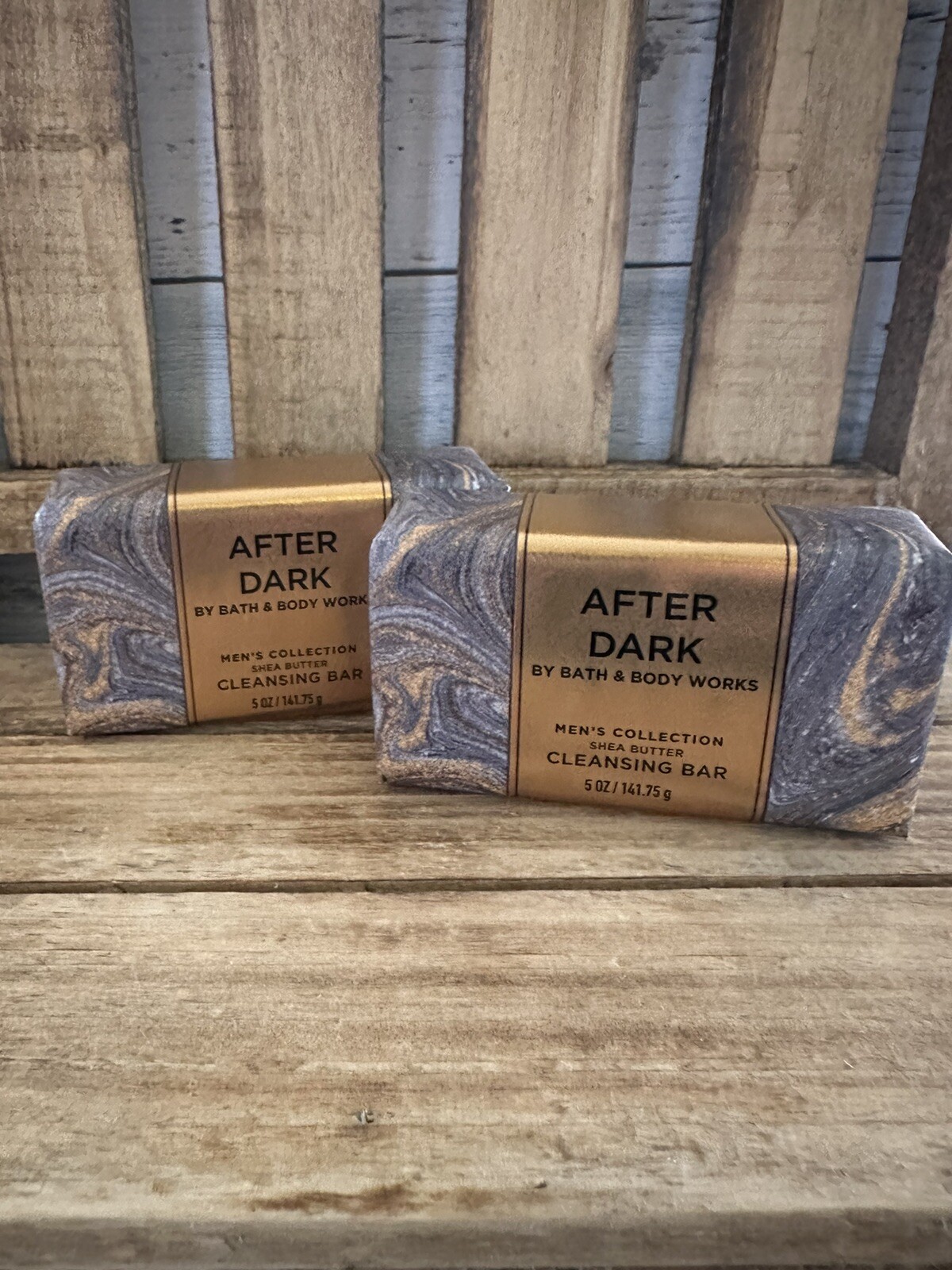 Bath & Body Works “After Dark” Shea Butter Bar Soap 5 oz – 2Pk Men’s Collection