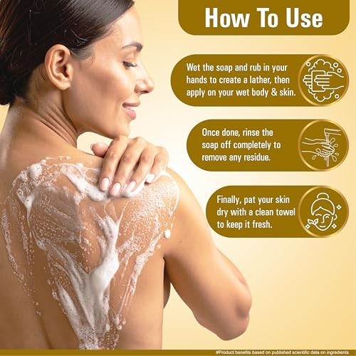 Multani Natural Chandan Haldi Soap – 125 gm (Pack Of 5) | For Hydration & Glow |