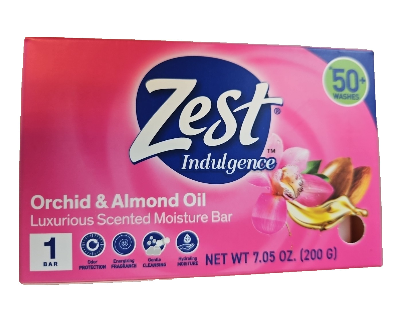 ZEST Bar Soap Moisturizing Orchid & Almond Oil Large Bars 7.05 oz