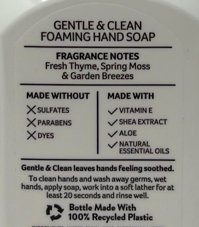 2 NEW BATH BODY WORKS GARDEN THYME GENTLE CLEAN FOAMING HAND SOAP WASH FOAM PUMP