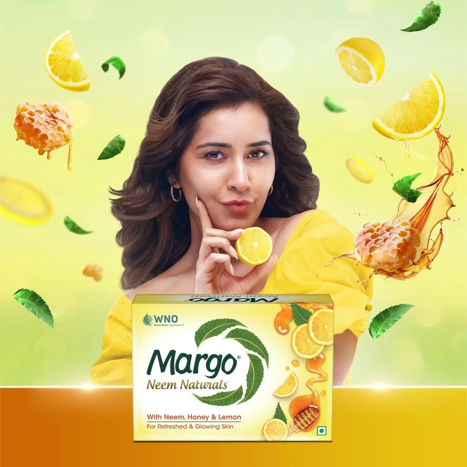 Margo Neem Naturals Soap with Goodness of 1000 Neem Leaves 100gm X Pack of 5