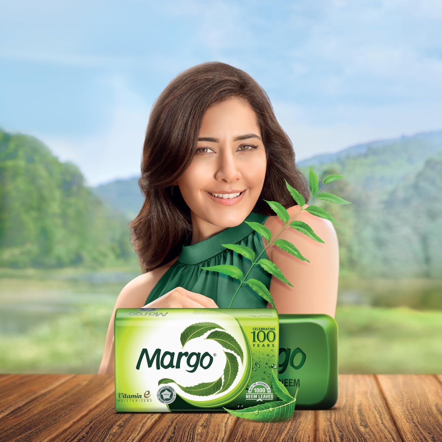 Margo Original Neem Soap With Goodness of Neem Leaves Infused Vitamin E- Pack 8