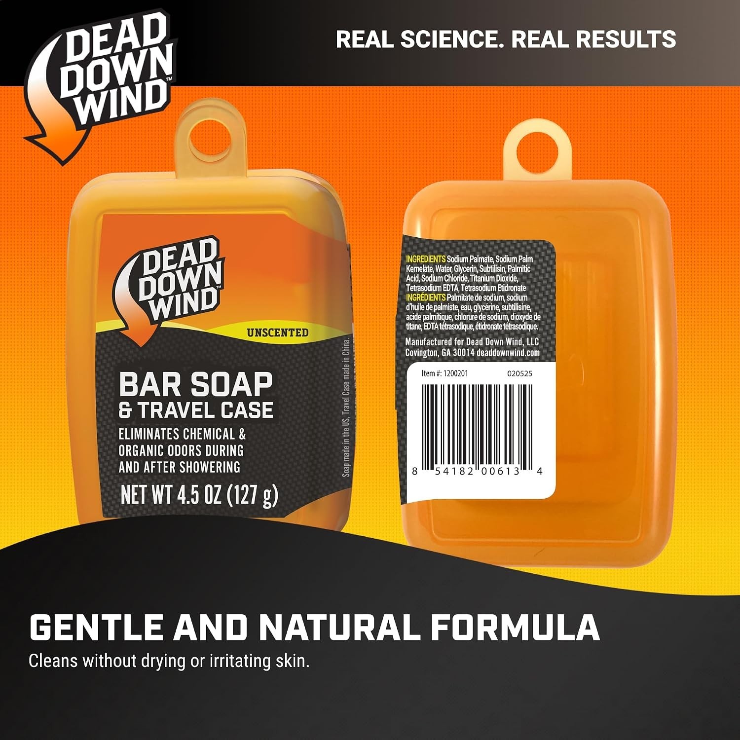 Unscented Biodegradable Bar Soap with Travel Case – Ideal for Outdoor Adventures
