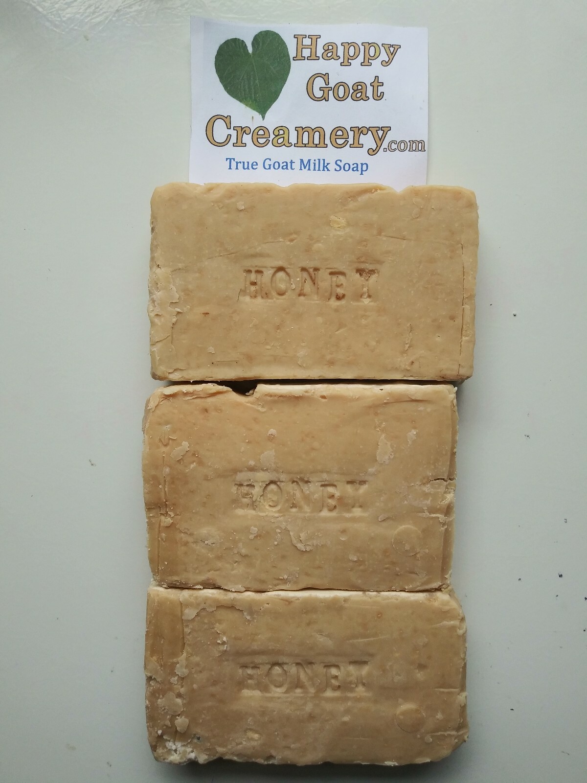 UNSCENTED HONEY GOAT MILK SOAP HAPPY GOAT CREAMERY PURE FOOD GRADE HONEY