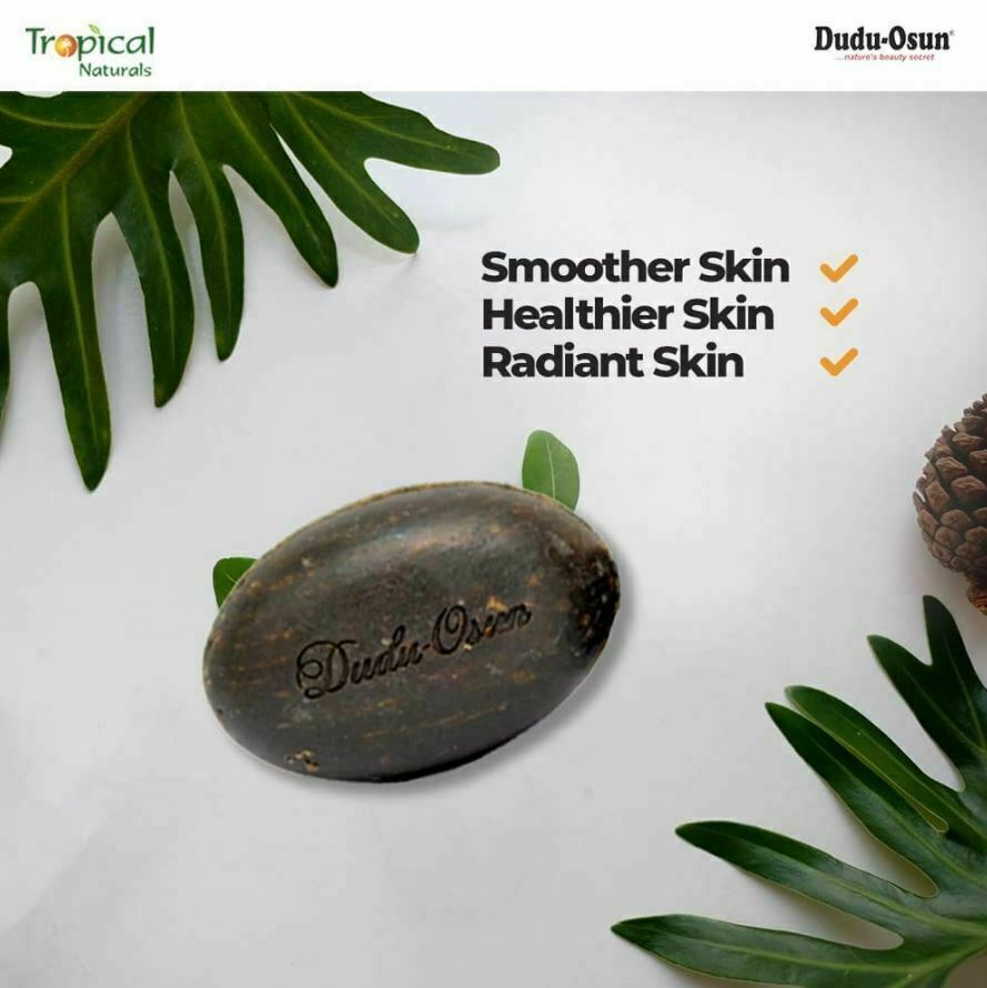 Dudu Osun African Black Soap Raw 1 Bar Body Face Wash