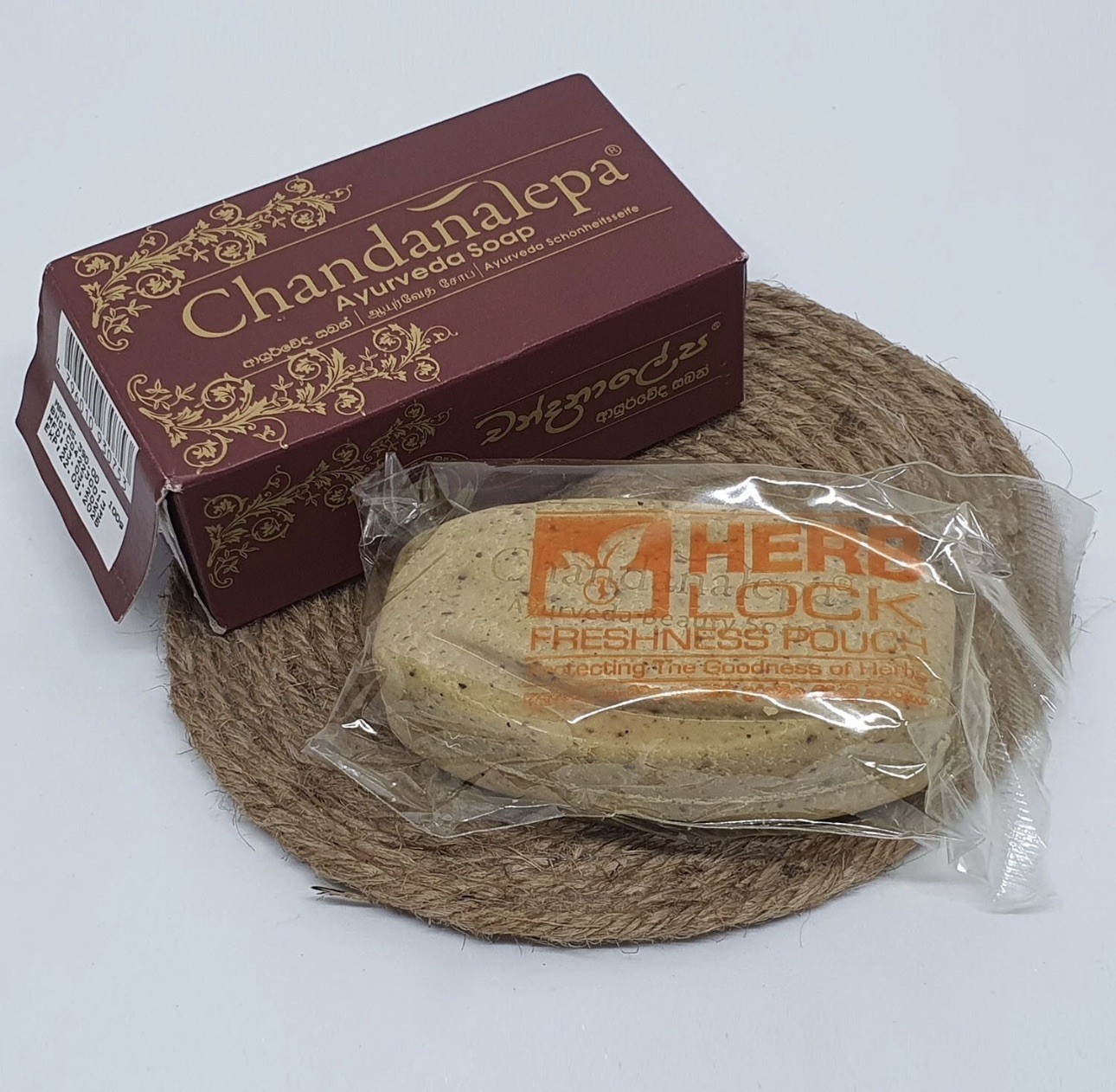 Chandanalepa Ayurveda Herbal Beauty Soap Natural Health Body Skin Cleaning 5pcs