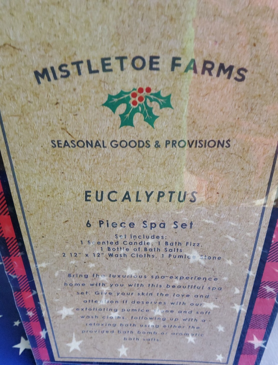 Mistletoe Farms Eucalyptus 6 Piece Holiday Spa Gift Sets for her / him NEW
