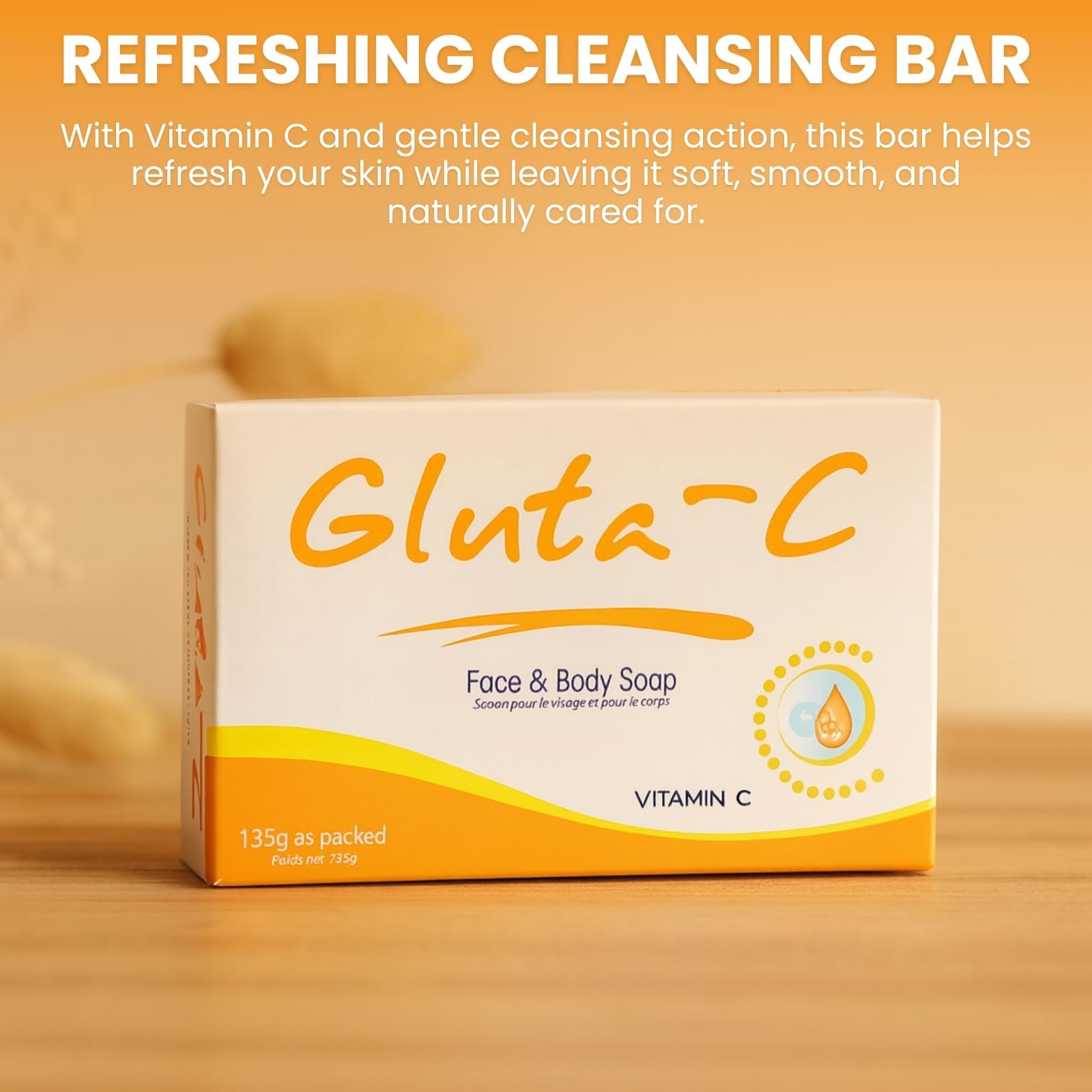 Gluta-C Face and Body Soap Bar 135g