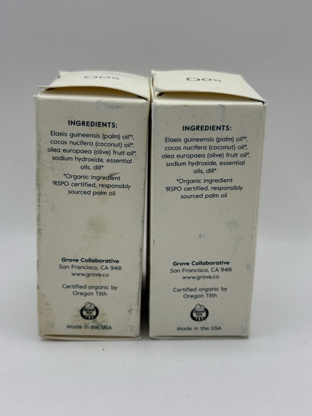 Grove Collaborative Handcrafted Soap Bar ROSEMARY & LAVENDER 4oz/113g Pack Of 2