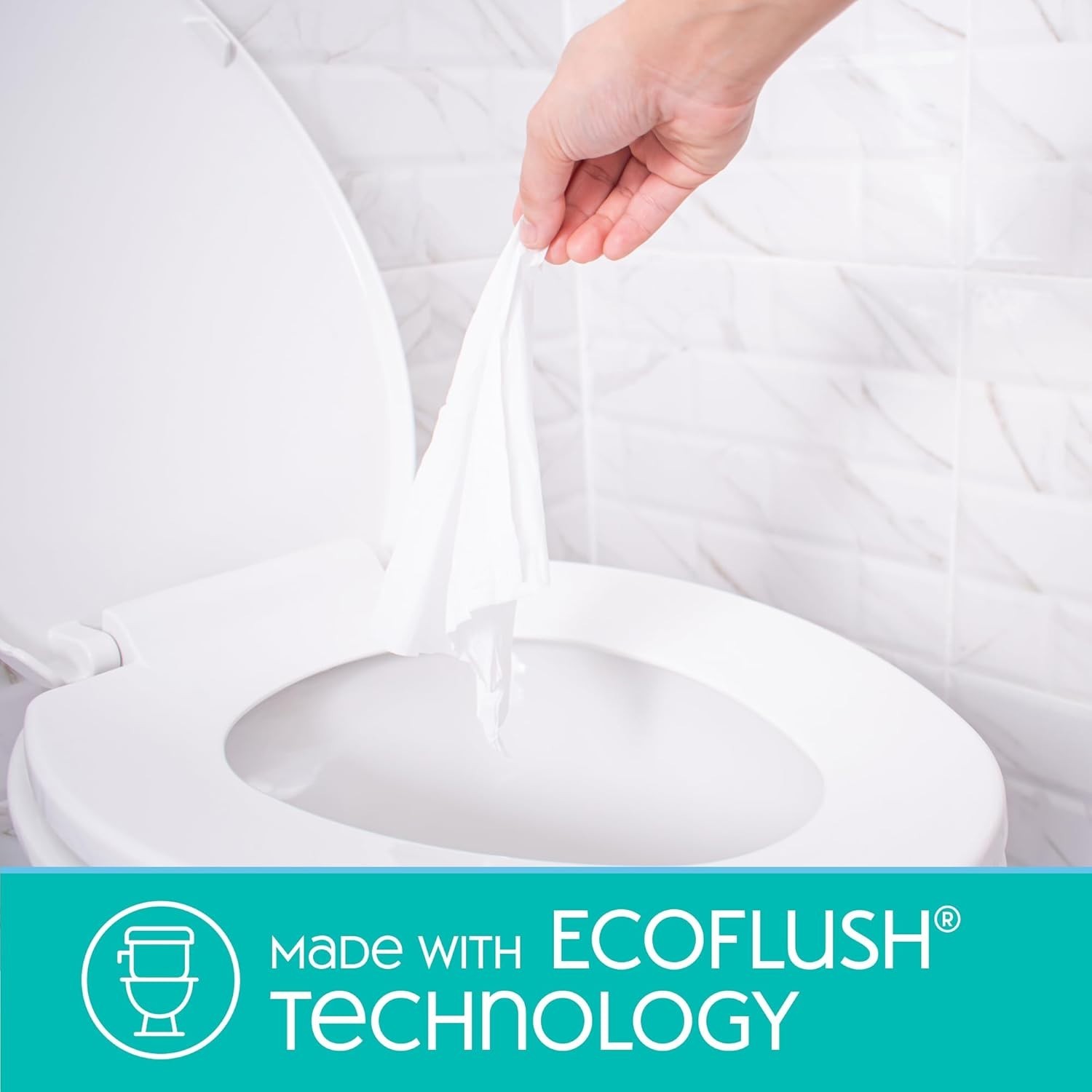 Hypoallergenic XL Flushable Wipes | 6.8″ x 7.5″ | Gentle Care for All Ages