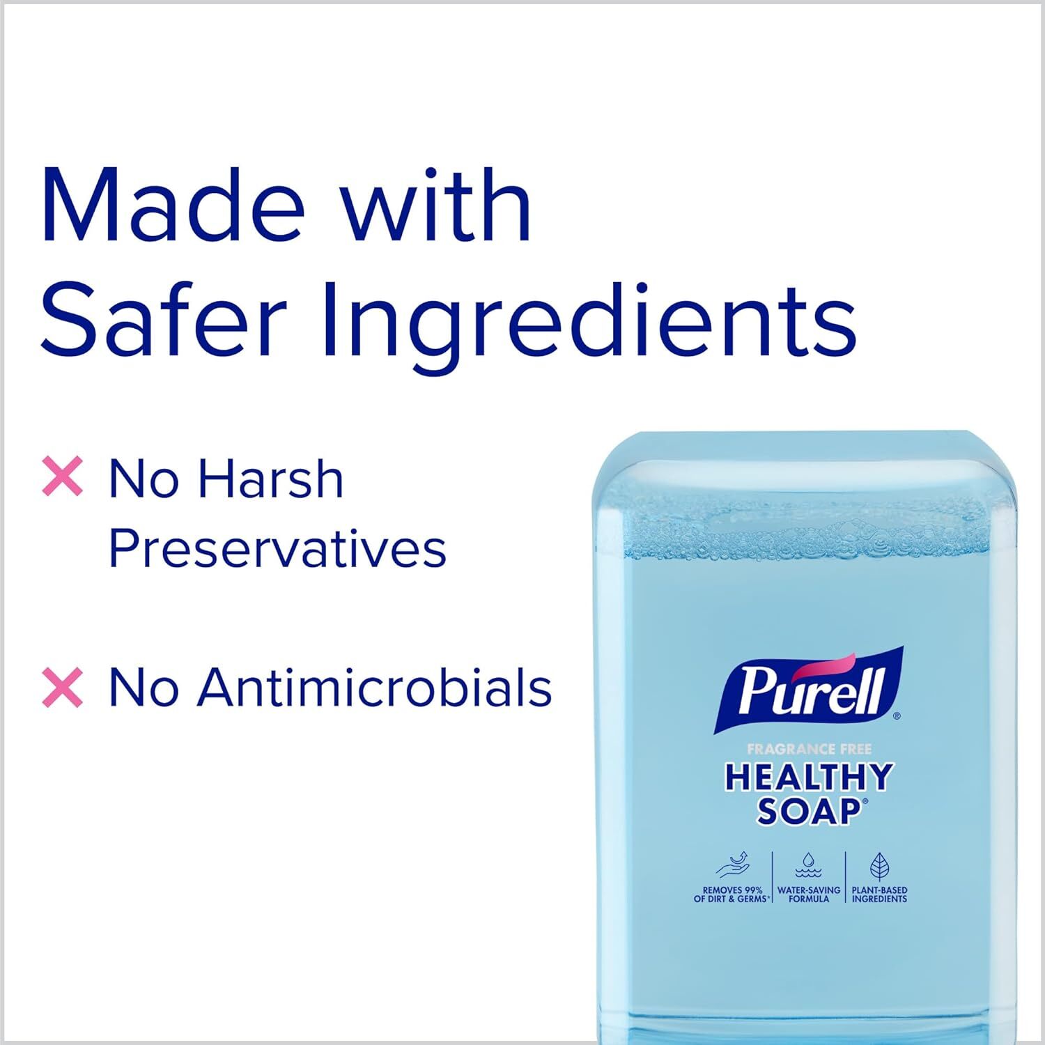 PURELL ES10 (8385-02) Healthy SOAP, Fragrance Free Foam, 1200 ML (Pack of 2)