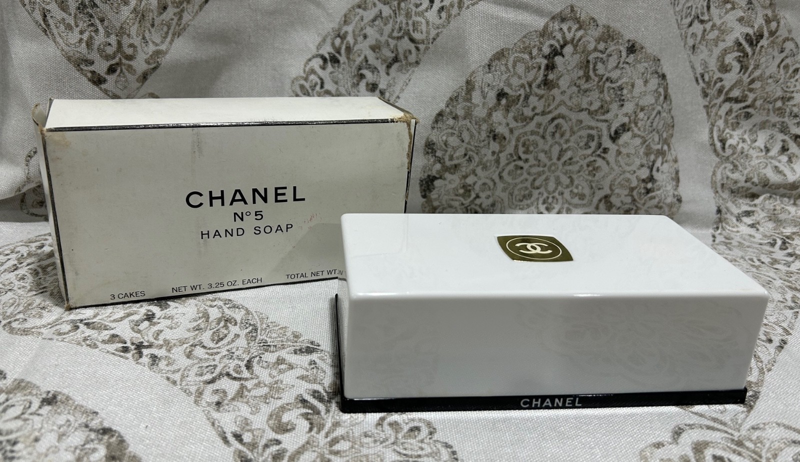 New Vintage Chanel No 5 Set of 3 Hand Soap Cakes Set