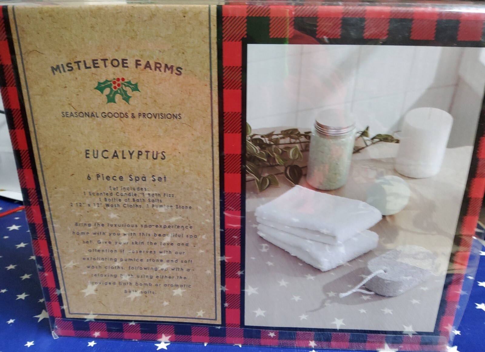 Mistletoe Farms Eucalyptus 6 Piece Holiday Spa Gift Sets for her / him NEW