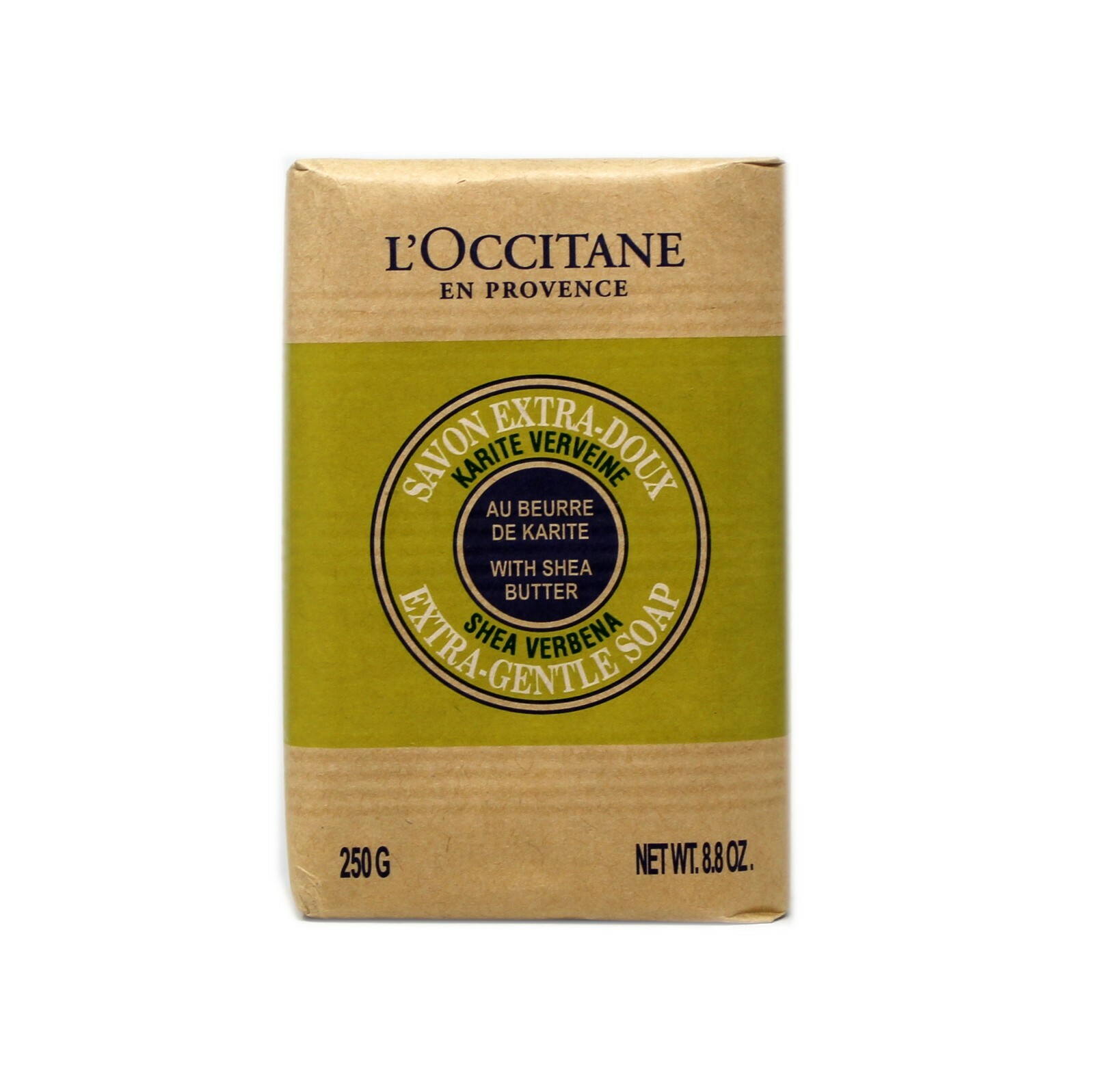 L’OCCITANE SHEA VERBENA WITH SHEA BUTTER EXTRA-GENTLE SOAP 250 G/8.8 OZ. NEW