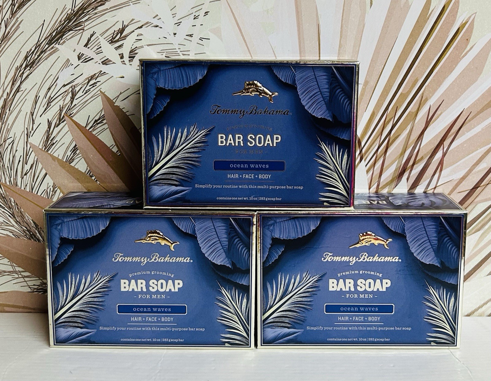 3-Pack Tommy Bahama ~ Ocean Waves Bar Soap 10 oz Each