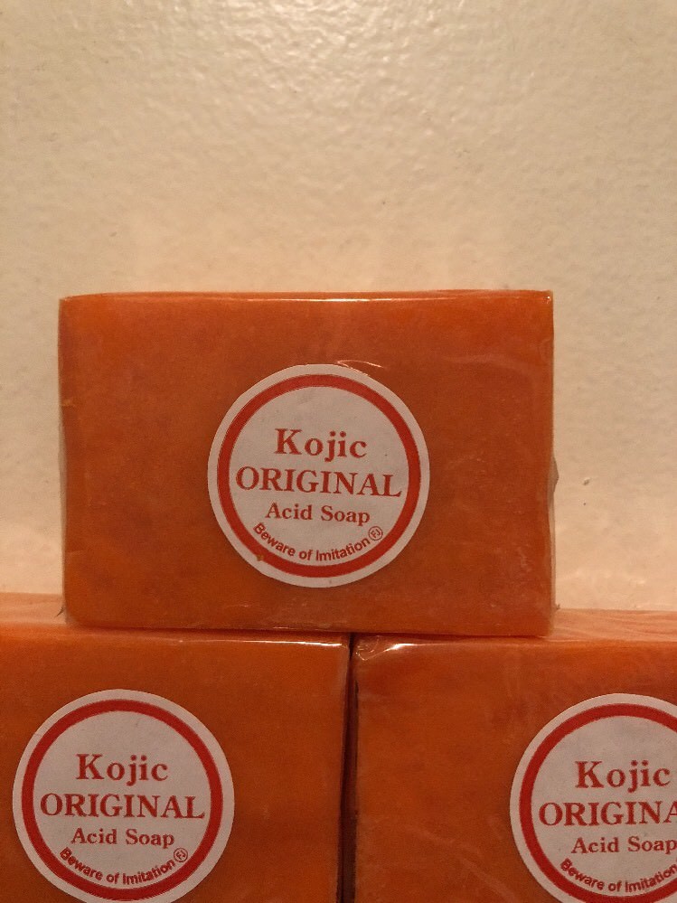 3 x Original Kojic Acid Soap Bars Skin Whitening. USA SELLER