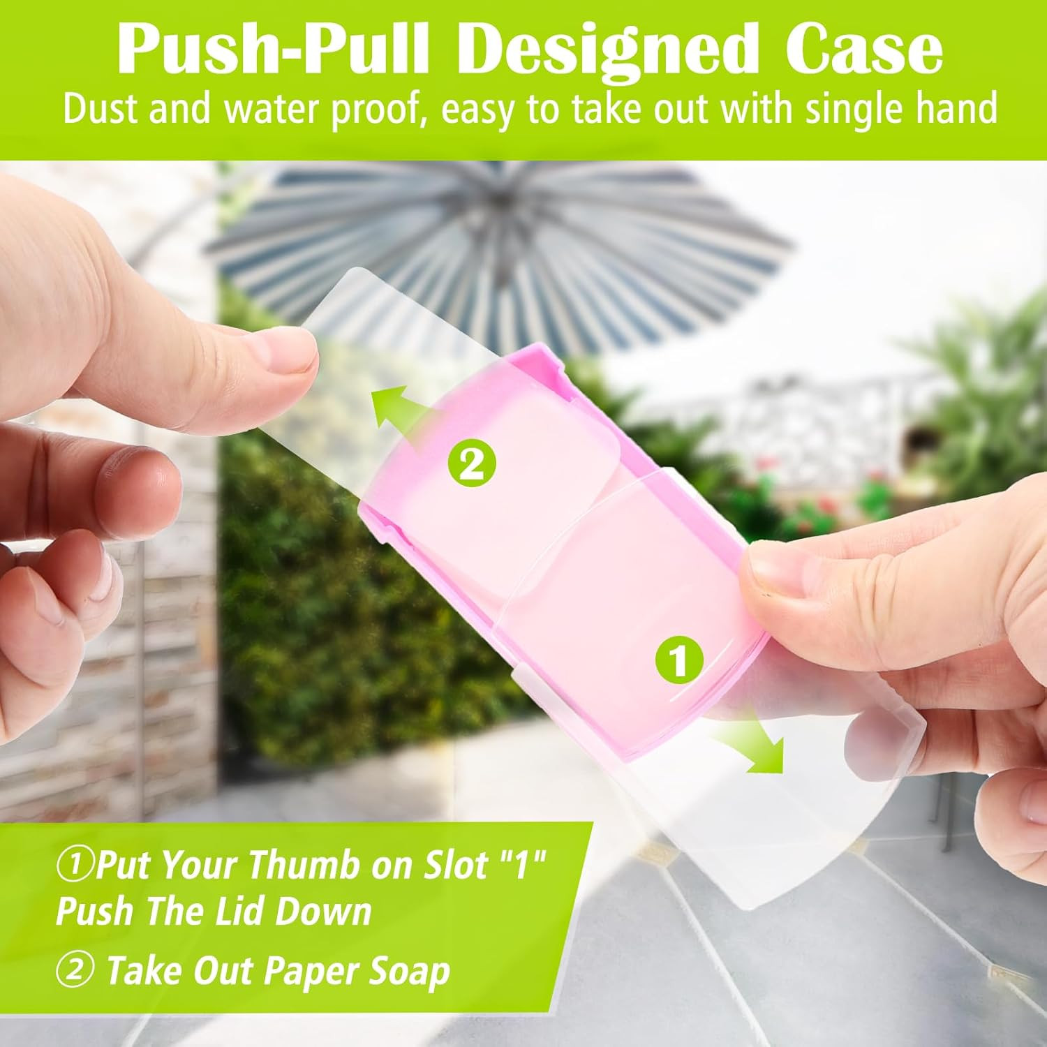 2 Boxs (100 Sheets) Hand Washing Soap Sheets for Outdoor Travel,Portable Camping