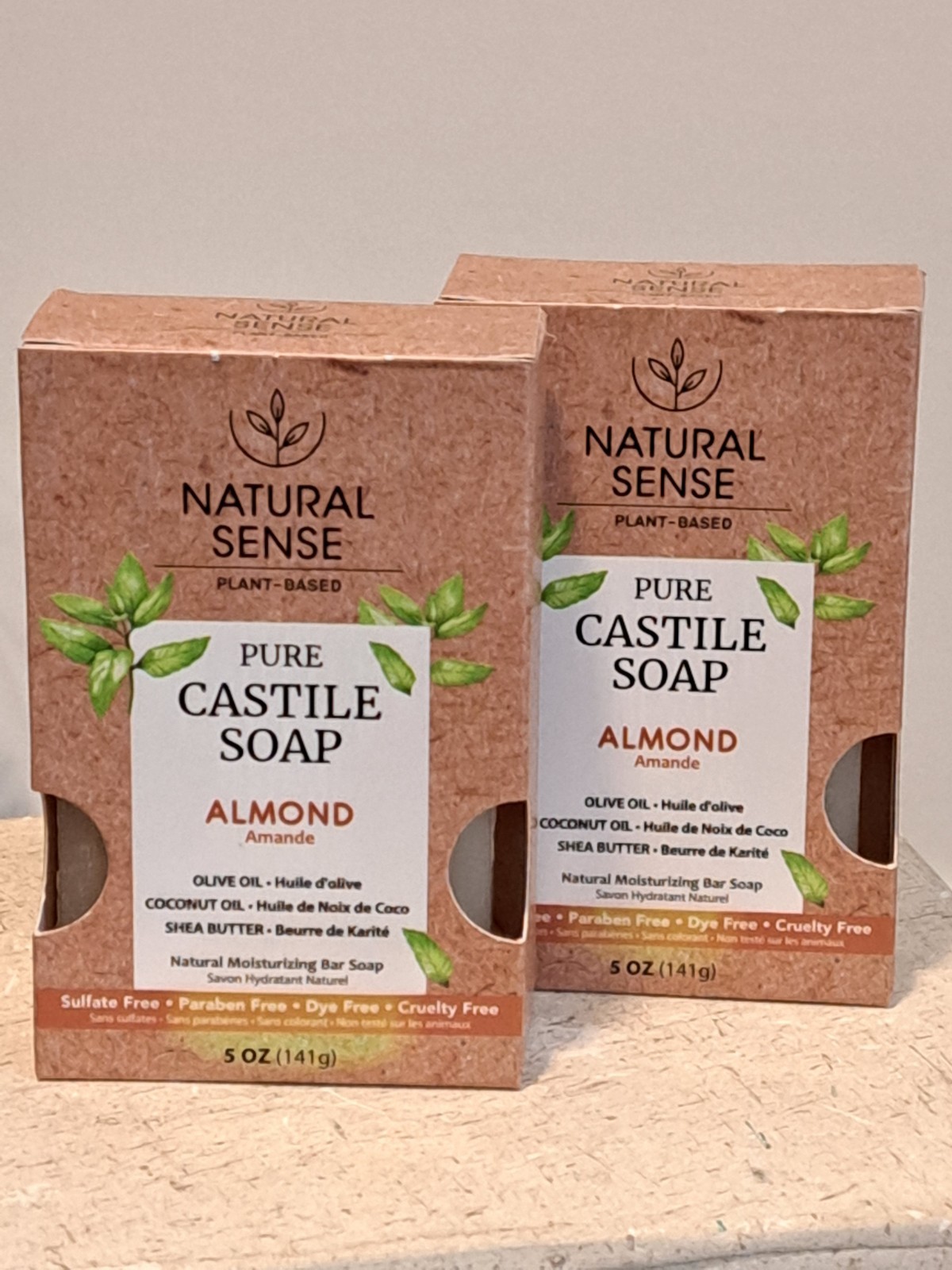 Natural Sense Pure Castle Soap Almond 5 Oz. Bundle Of Two