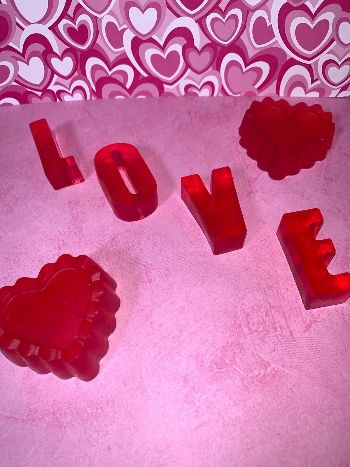 Handmade Love Soap, Hearts Soap, Gift for her or for him