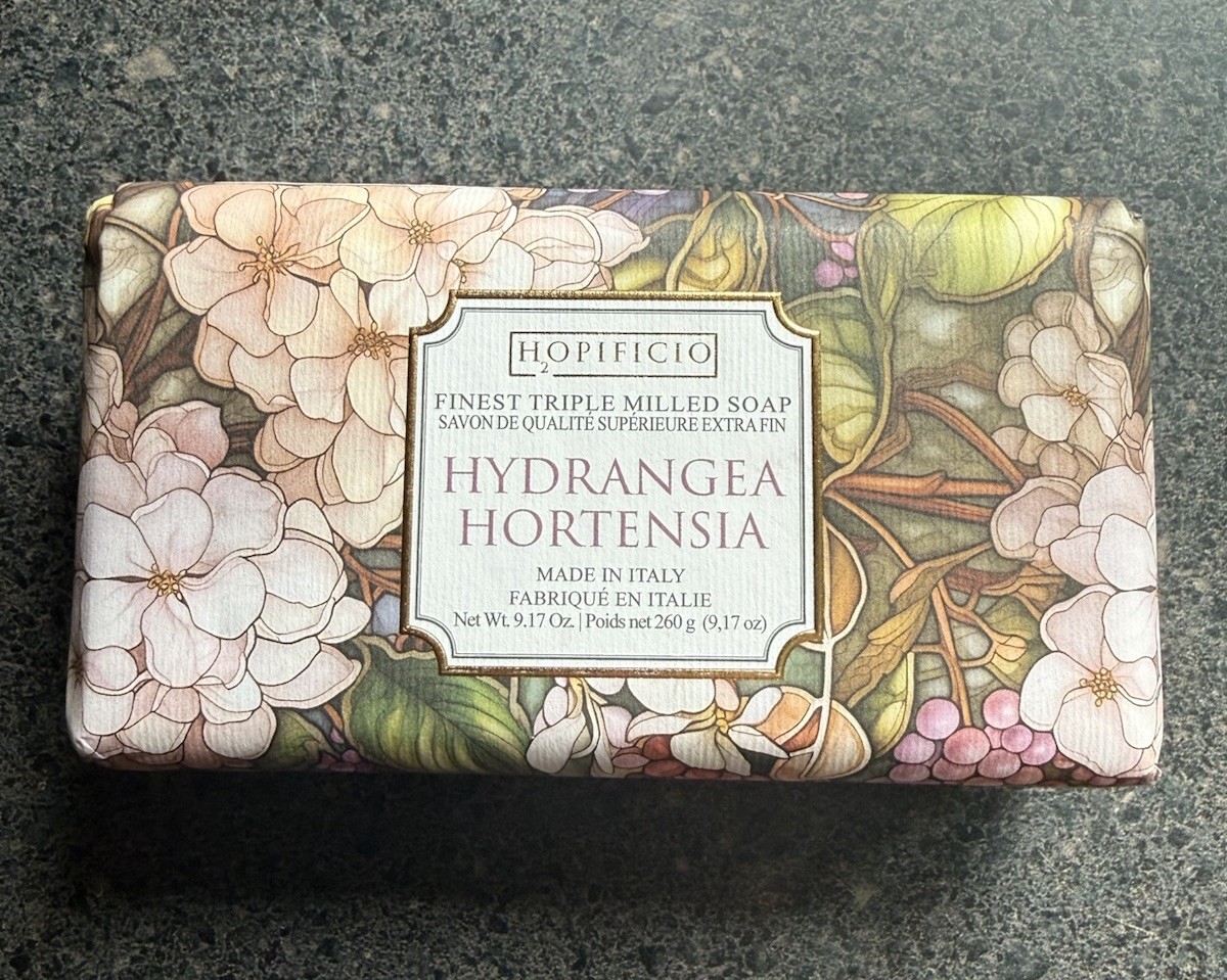 Hopificio HYDRANGEA Finest Triple Milled Bar Soap 9.17oz AUTHENTIC ITALIAN SOAP