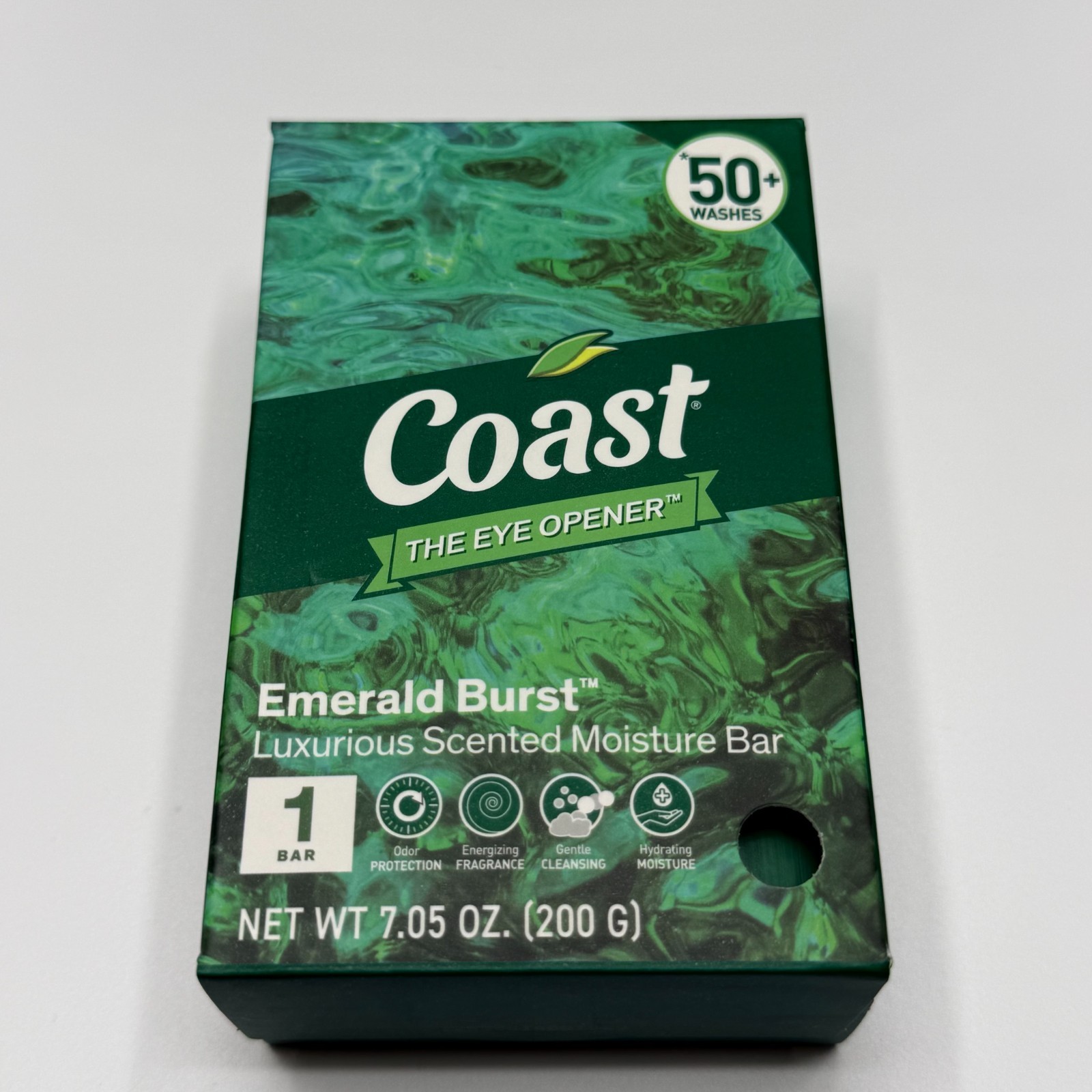Coast Bar Soap 7.05oz Emerald Burst Scent Lot of 5 Moisturizing Bar