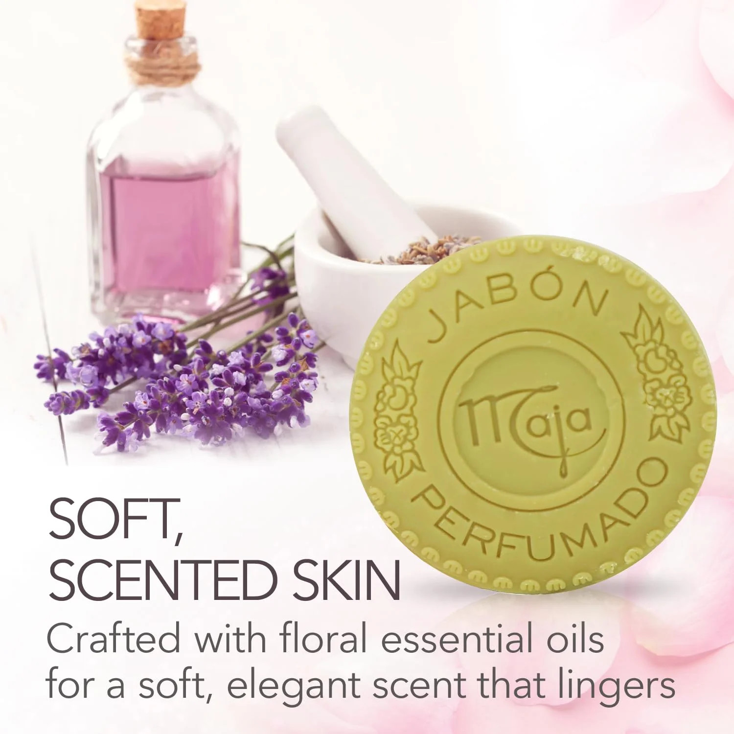 Maja, Classic Soap Perfumed Soap Round and Luxurious Round Soap to Clean and Moi