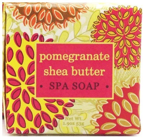 Greenwich Bay 1.9oz Soap, Pomegranate Shea Butter – Set of 4 (R5H014)