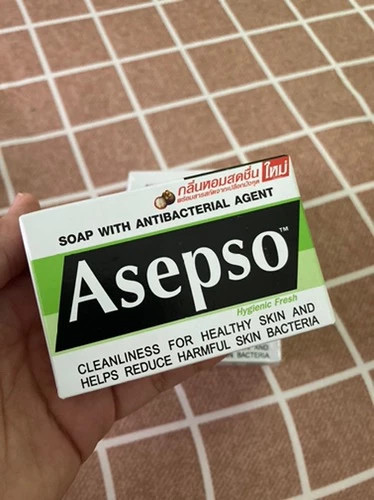Asepso Hygienic Fresh Antibacterial Bar Soap with Mangosteen Peel Extract 80gx6