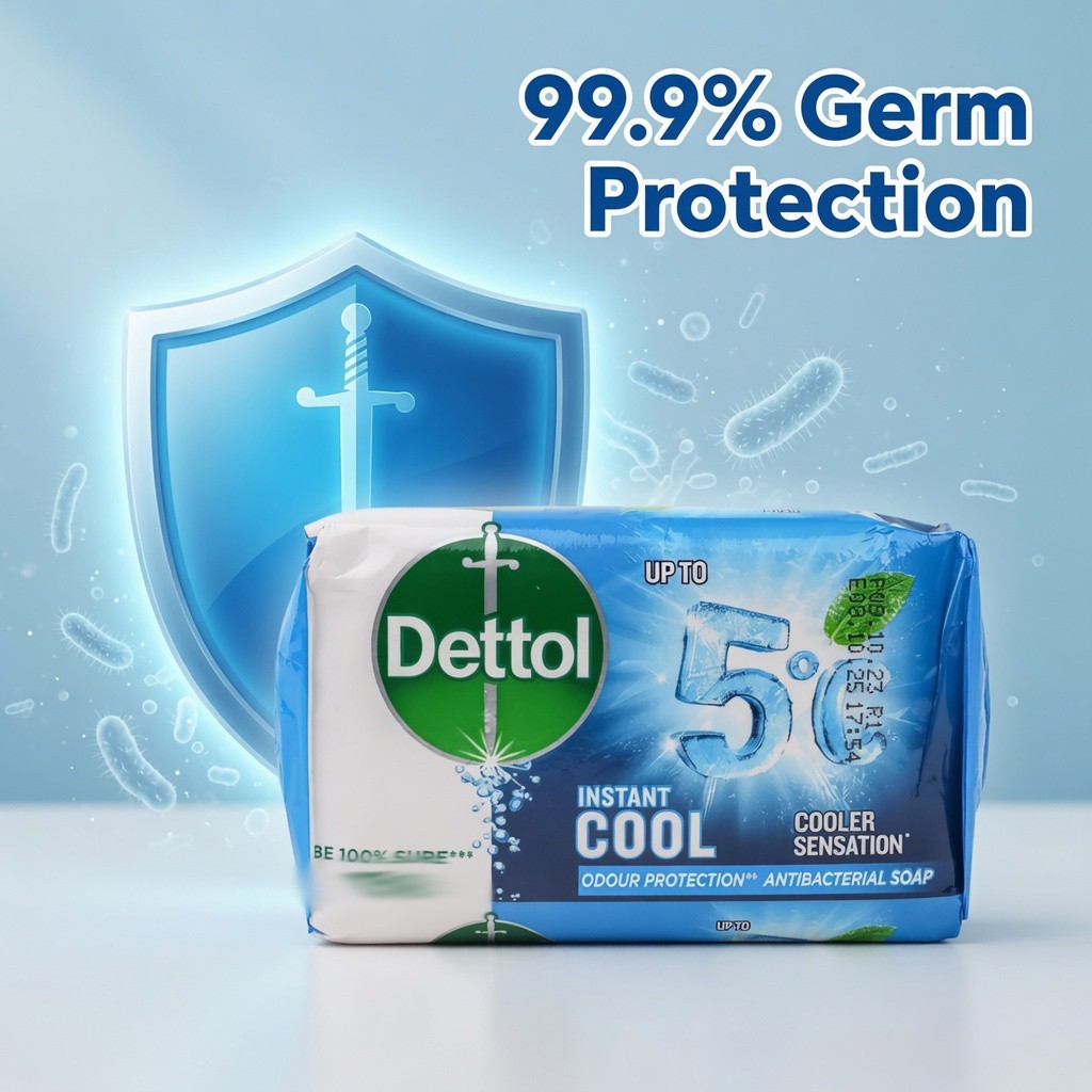 Dettol Antibacterial Cooling Soap 110g | Buy 2 Get 1 Free | Fresh Body Care