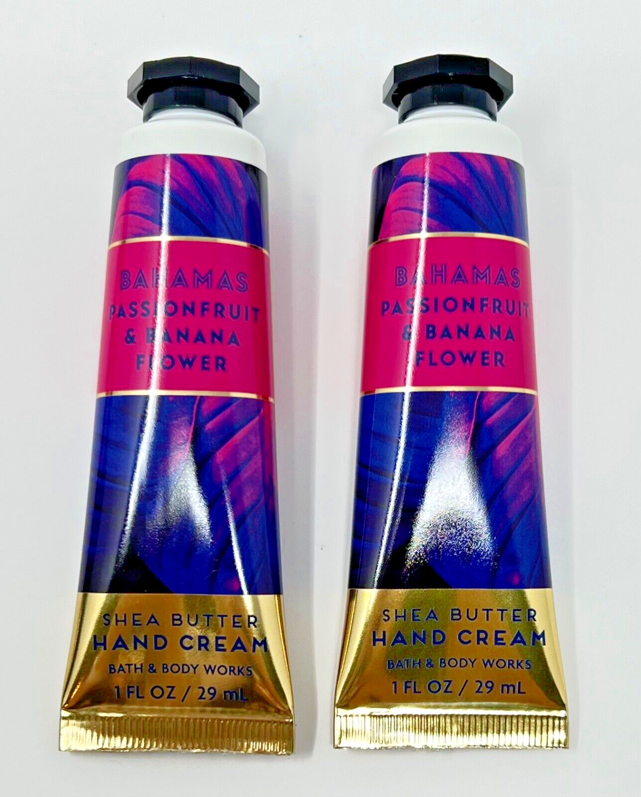 2 BATH & BODY WORKS BAHAMAS PASSIONFRUIT BANANA FLOWER SHEA HAND CREAM LOTION