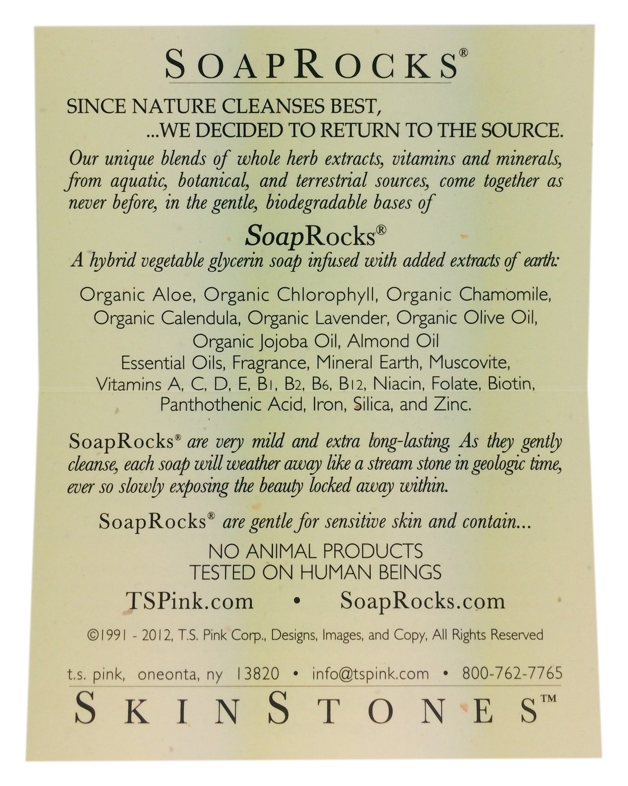Rainbow Fluorite SoapRocks Natural Ingredients Glycerin Gemstone Soap Bar Gift