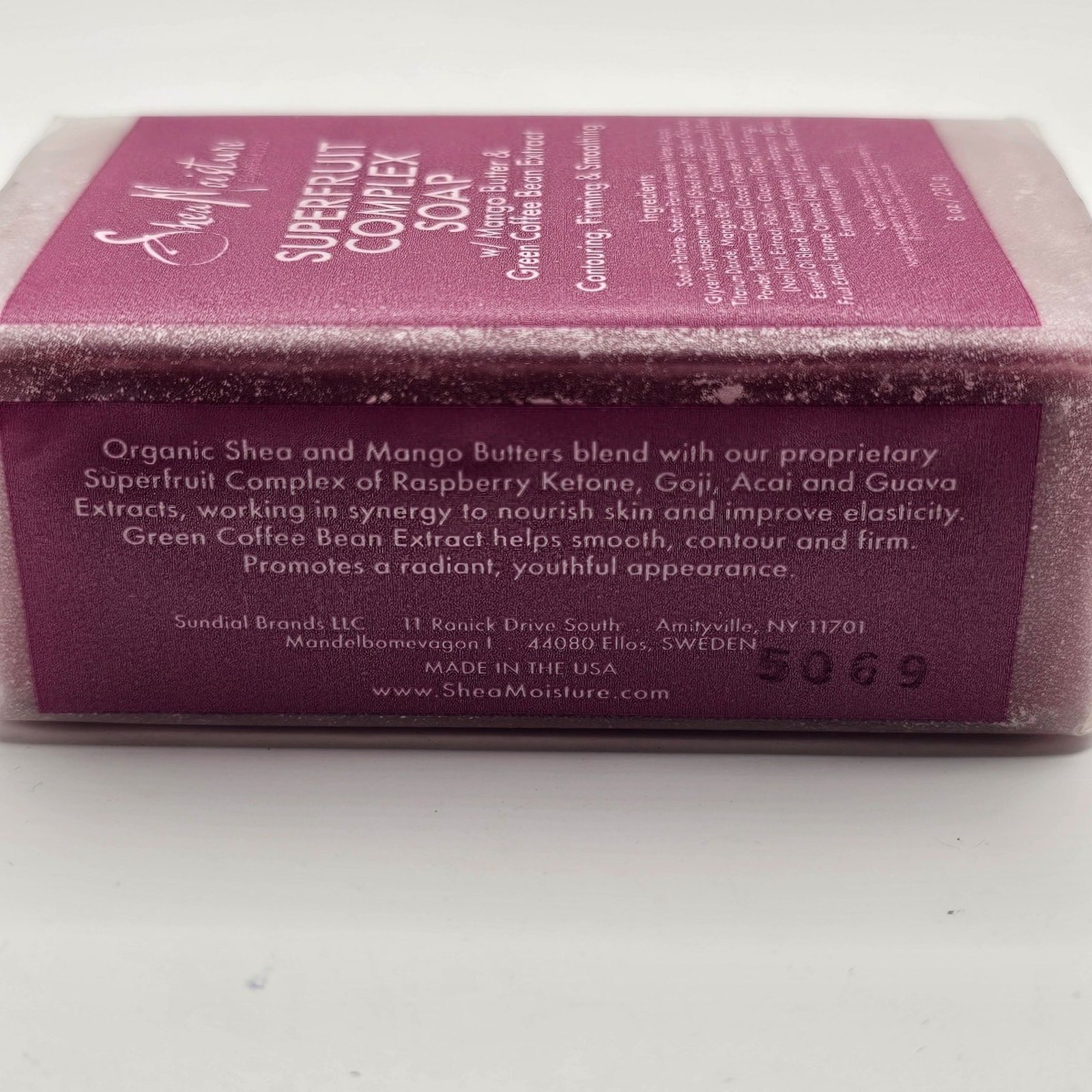 Shea Moisture Superfruit Complex Bar Soap Mango Butter Green Coffee Extract 8oz