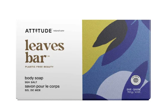 New Look Attitude Leaves Bar Body Soap Sea Salt Bar 113g/4oz – Fast Shipping