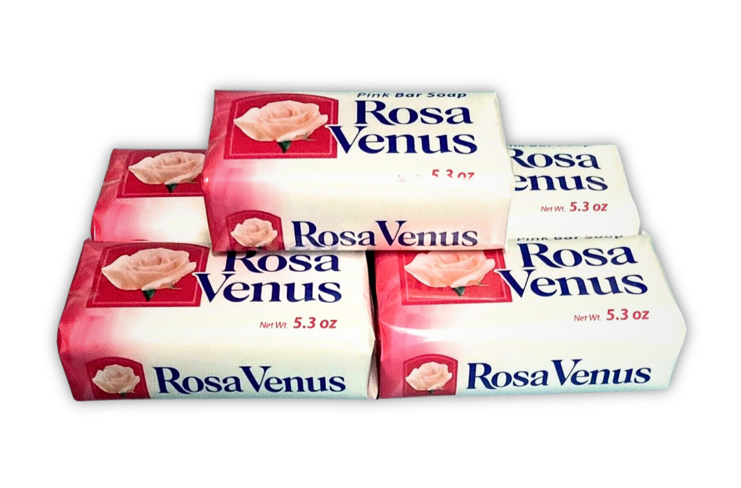 Rosa Venus Pink Bar Soap 5.3 oz Each – Pack of 5 Bars