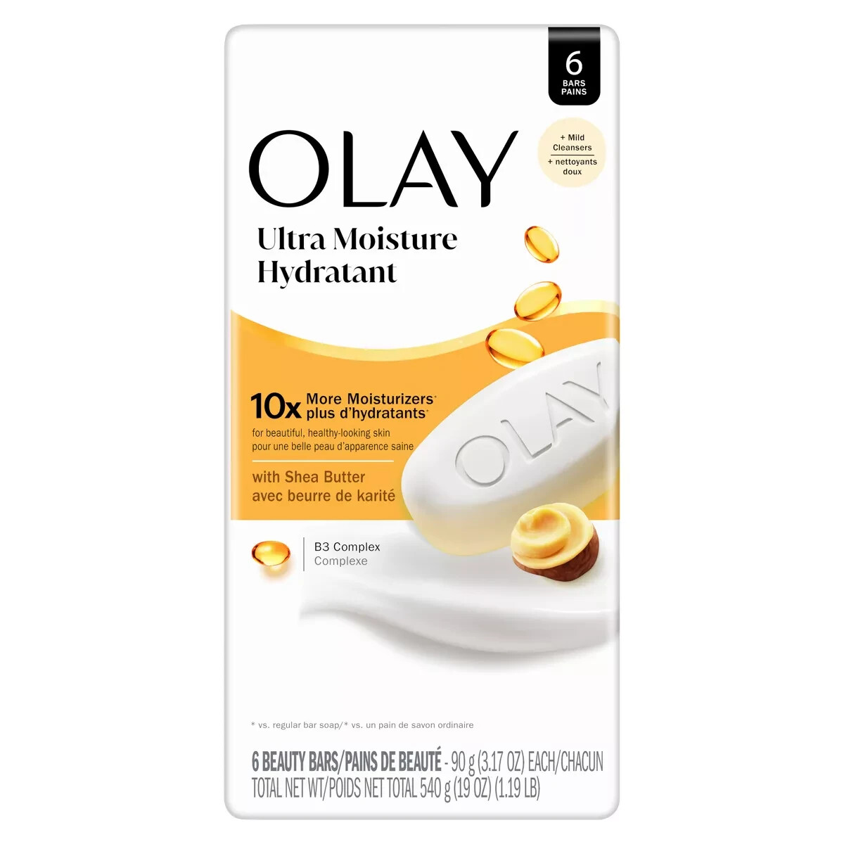 Olay Ultra Moisture Hydrant Bar Soaps – 3.17oz/6pk