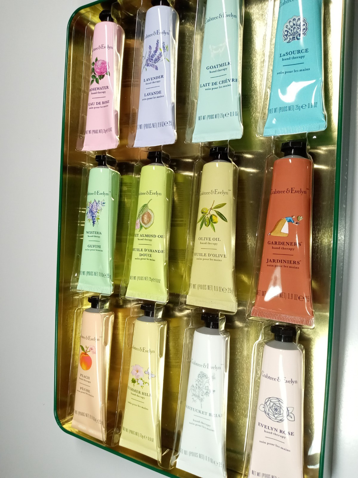 Crabtree & Evelyn Hand Therapy Collection Tin 12 x 25g/0.9oz NEW